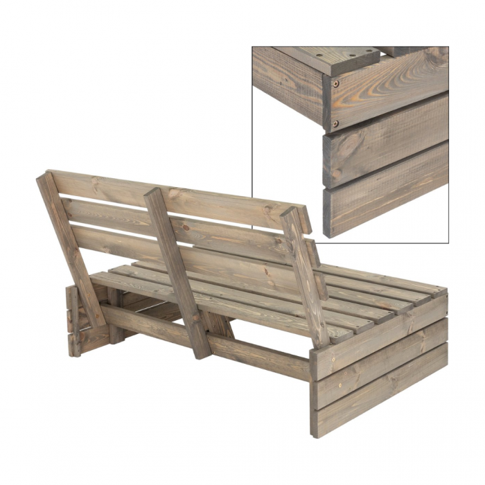 Pro Garden palletbank modulair design 120 cm