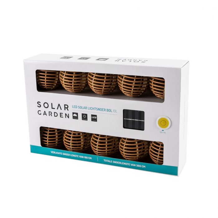 Solar lichtsnoer 10L bol natural