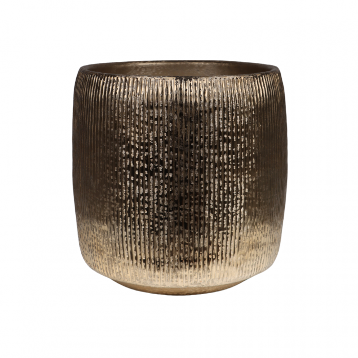 Pot aluminium brush gold 41 x 38.5 cm main product photo