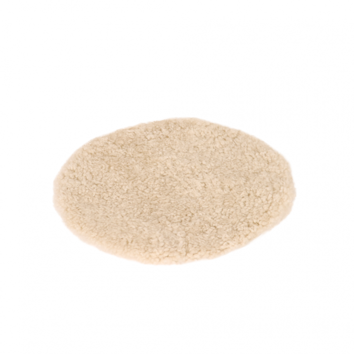 Schapenvacht zitkussen beige D 34 cm main product photo