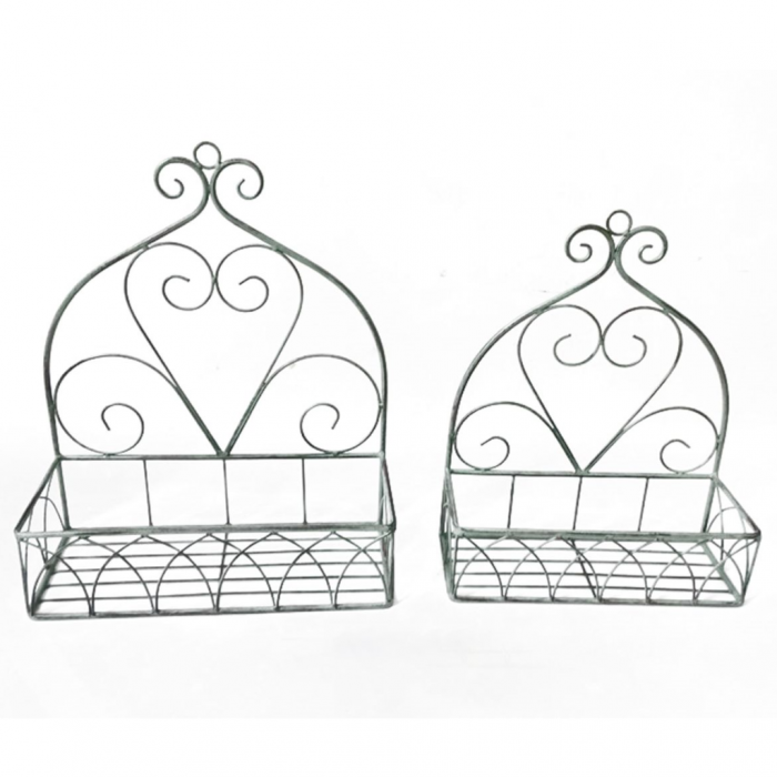 Plantenrekjes muur antiek groen 2 stuks main product photo