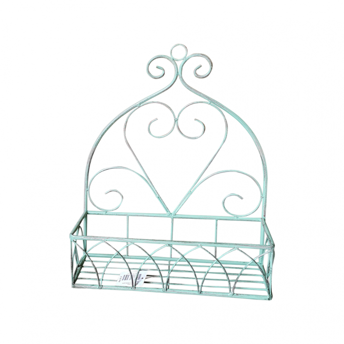 Plantenrekje muur antiek groen 32 x 13 x 40 cm main product photo