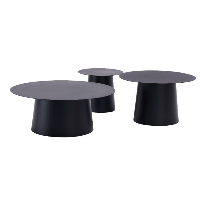 Royal Seasons Ronda bijzettafel D 70 x H 42 cm zwart