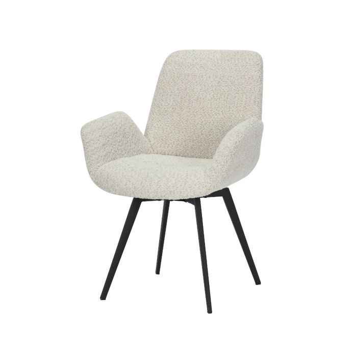 Eetkamerstoel Matteo bouclé offwhite main product photo