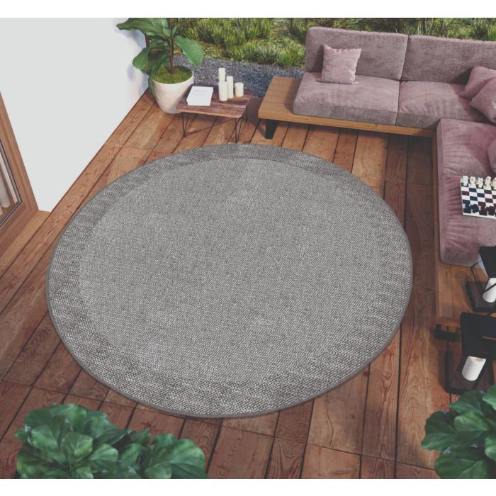Outdoor vloerkleed D 180cm black