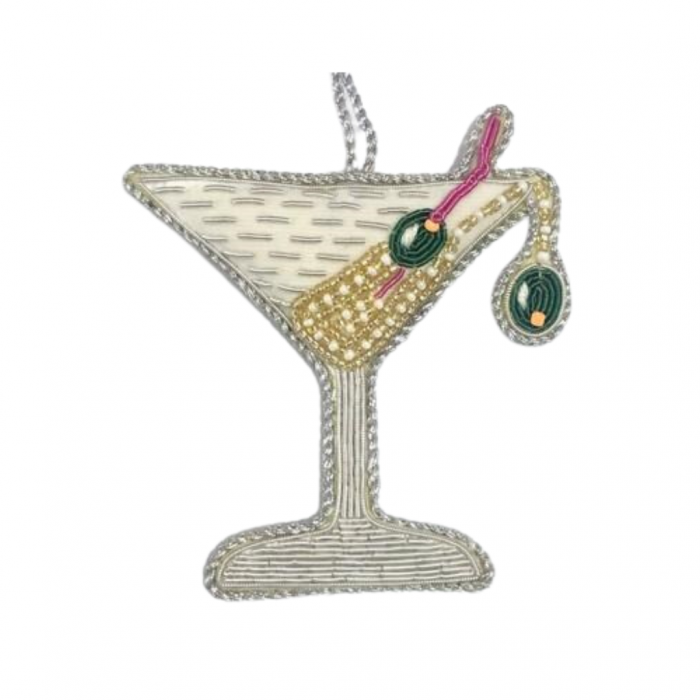 Hanger martiniglas geborduurd main product photo
