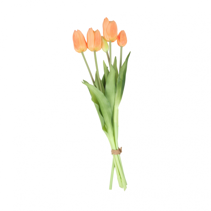 Tulp zijde bundel oranje 5 stuks 40 cm main product photo
