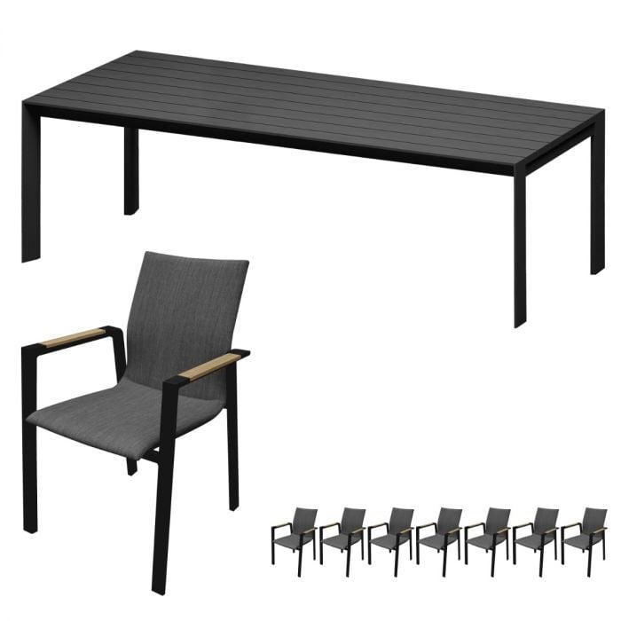 Royal Seasons Detroit dining set 8 personen main product photo