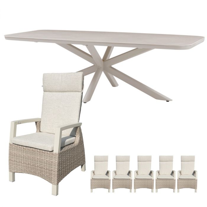 Royal Seasons Athene dining set 6 personen main product photo