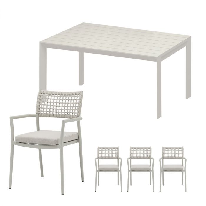 Ease Up Liv diningset zand 4 personen main product photo