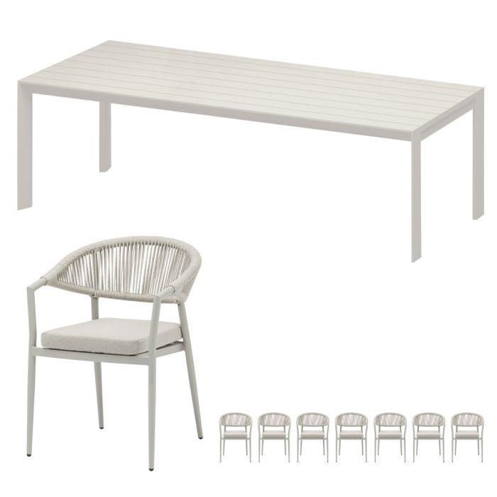 Ease Up Bo diningset zand 8 personen main product photo