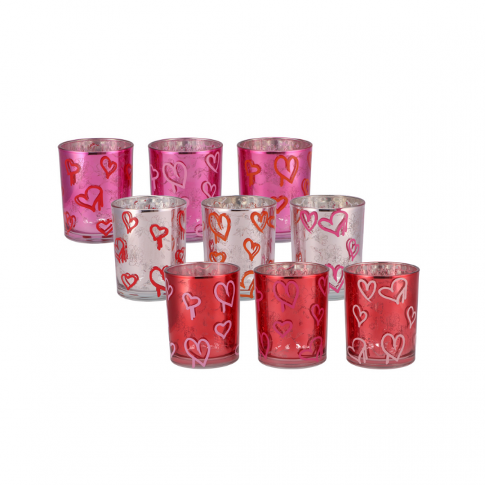 Love You Hearts Candle Holder 8 cm main product photo