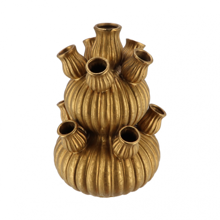 Tulpenvaas Amsterdam Goud Bubbles 42x62 main product photo