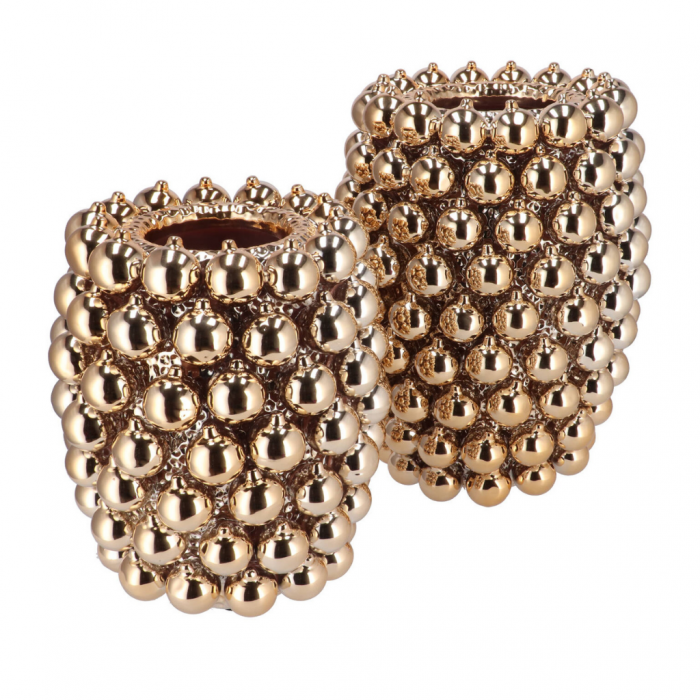 Vaas Kerstballen Goud 27 x 33