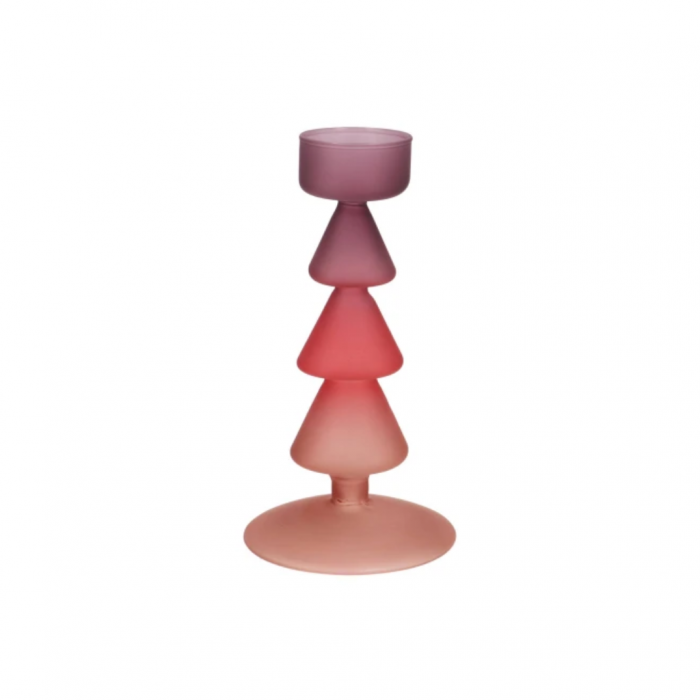Theelichthouder Nova dennenboom rood 9 x 17 main product photo