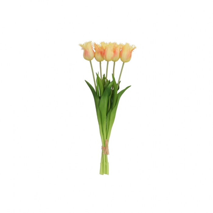Kunstbloem Zijde Tulp Geel 46cm 5 stuks main product photo