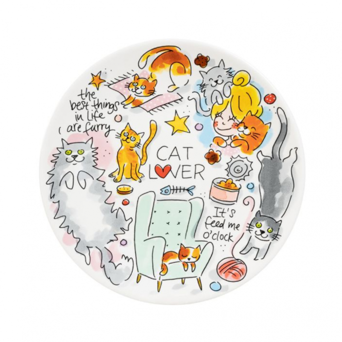 Blond Amsterdam Bord Cat lover 22 cm main product photo