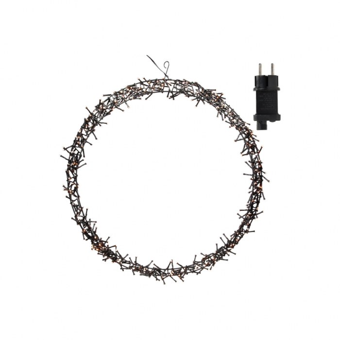 Kerstverlichting Krans Ring 500 LED lichtjes Ø58cm 8 standen