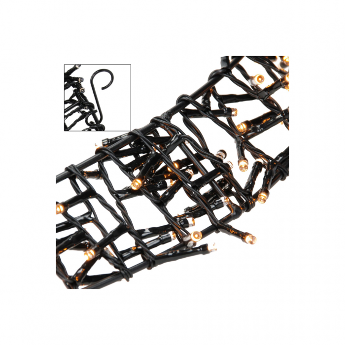 Kerstverlichting Krans Ring 500 LED lichtjes Ø58cm 8 standen