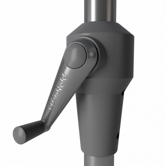 Platinum Riva Stokparasol 2,75x2,75 Zwart