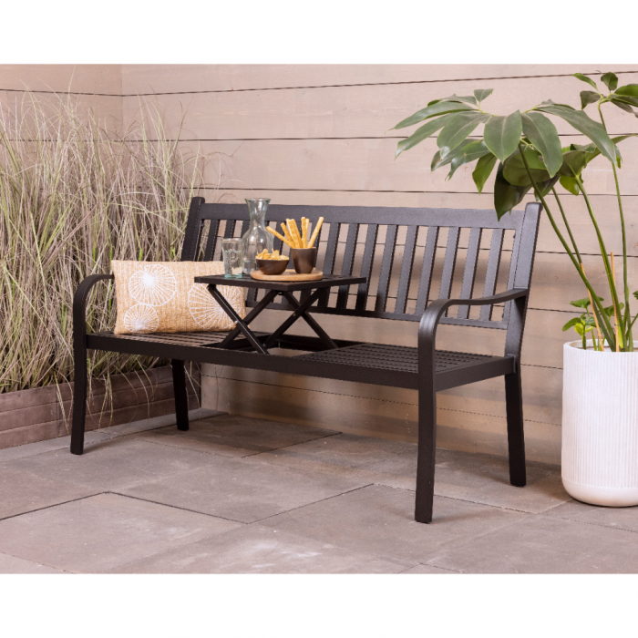 Outdoor Living Tuinkbank Nottingham aluminium zwart