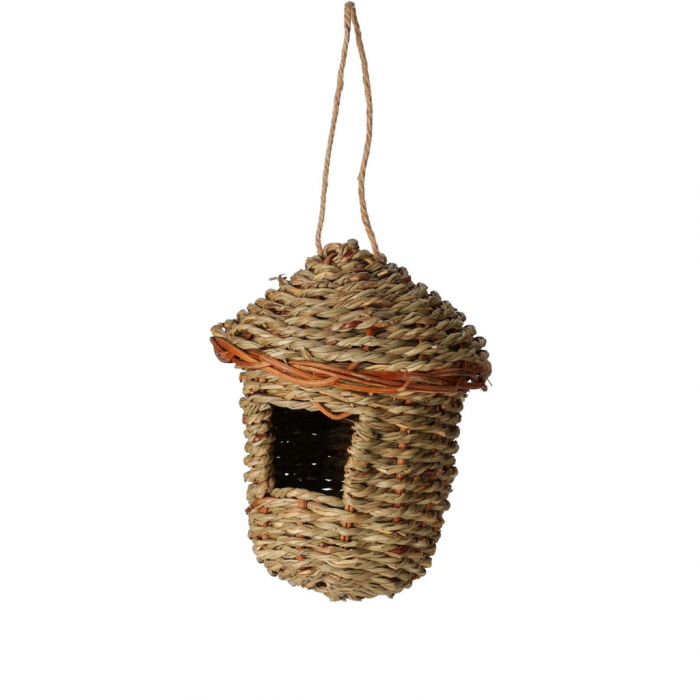 Vogelhuis hangend naturel 13 x 15 cm main product photo