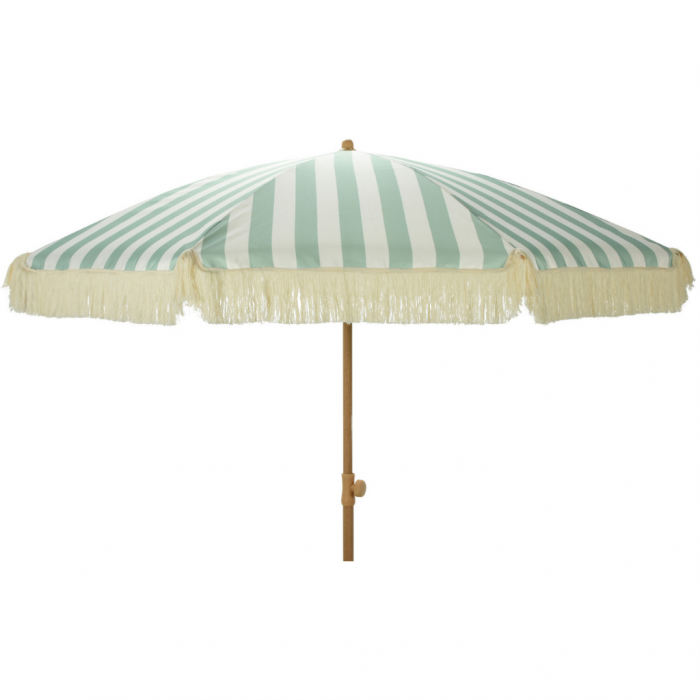 Pro Garden Parasol gestreept groen wit 200 cm main product photo