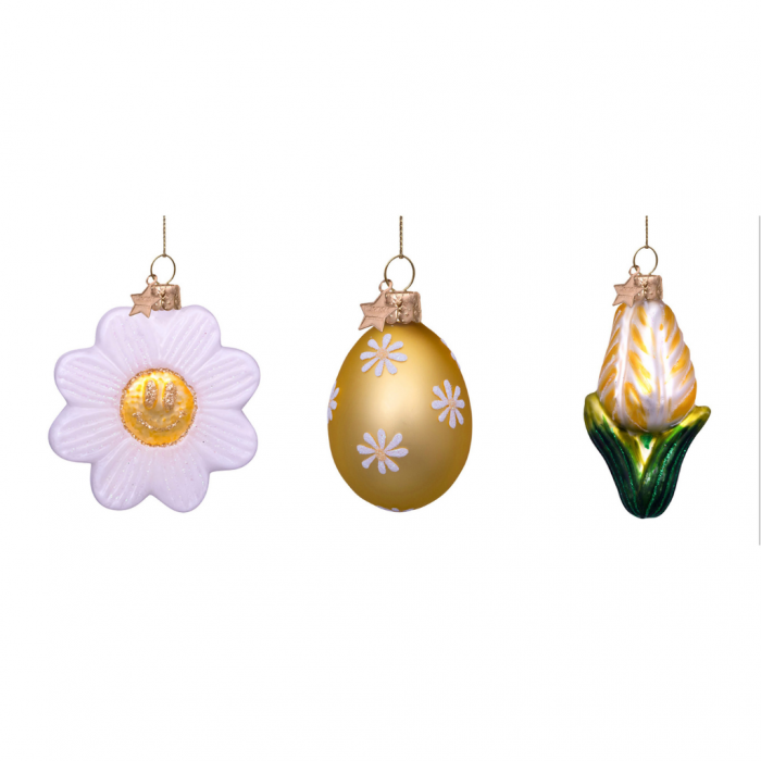 Vondels Paashanger Set Bloem Ei Tulp 3 stuks main product photo
