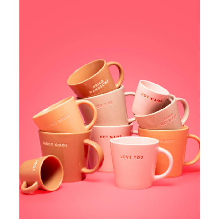 Vondels Ceramic Tea Cup Daddy Cool terracotta 350 ml