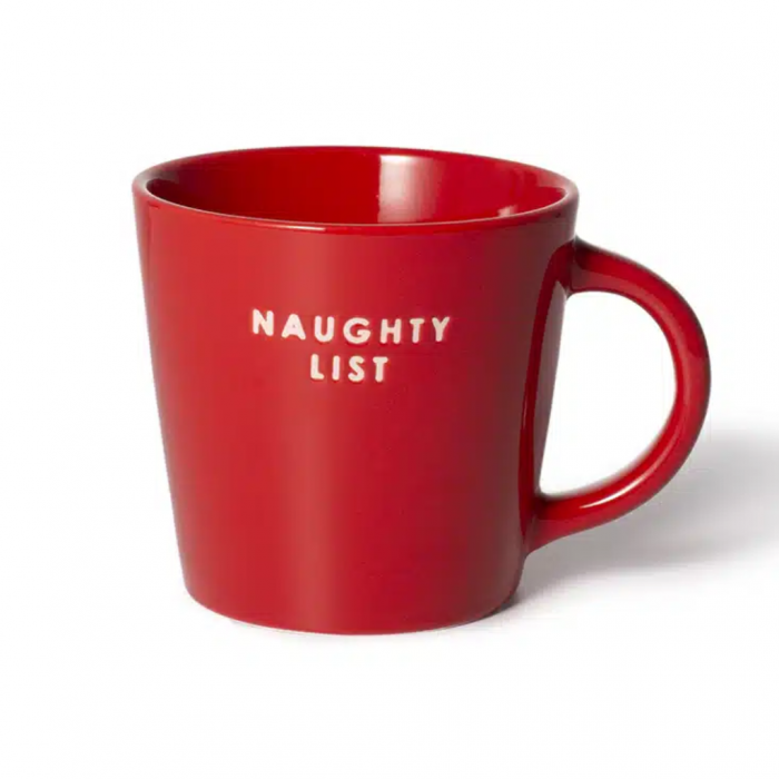 Vondels Ceramic Cappuccino Cup Naughty List red 250ml main product photo