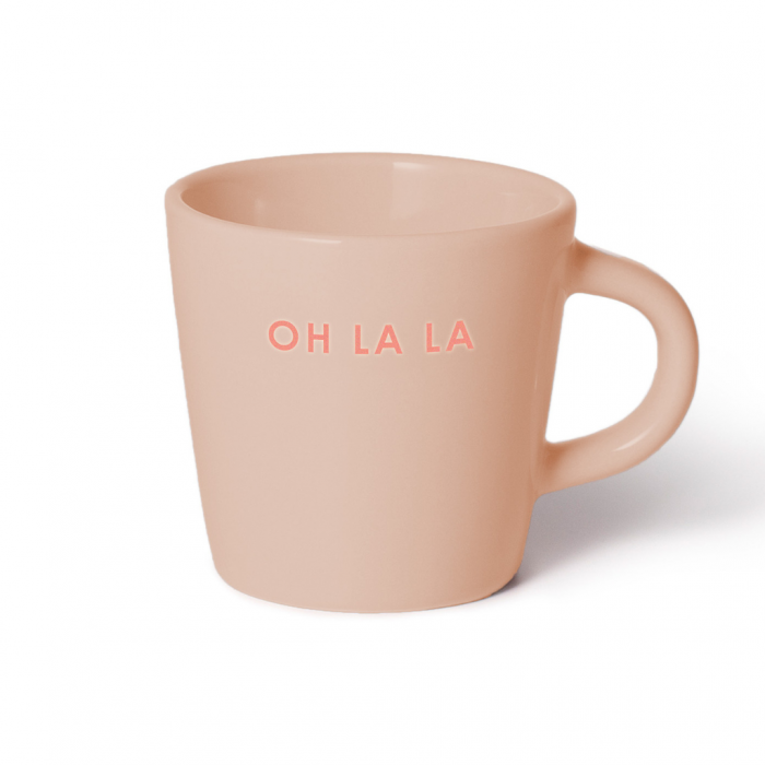 Vondels Ceramic Espresso Cup Oh La La beige 80ml main product photo