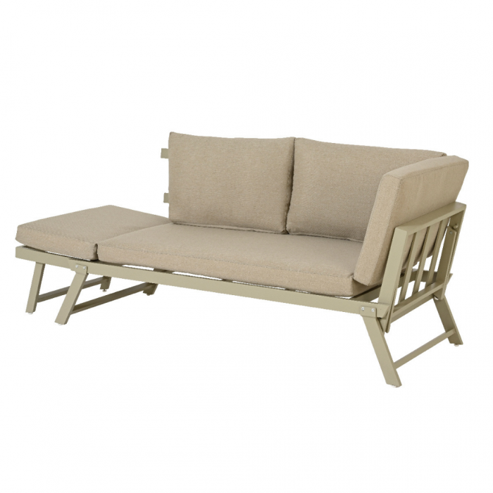 Outdoor Living Loungebed Malmö aluminium creme