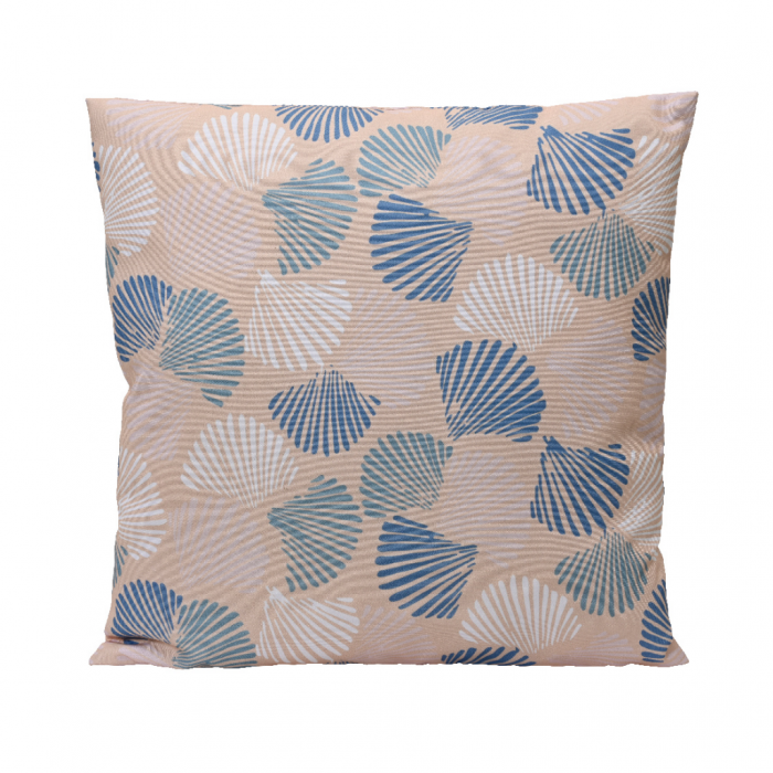Decoris kussen schelpen polyester buiten 45 x 45 cm main product photo