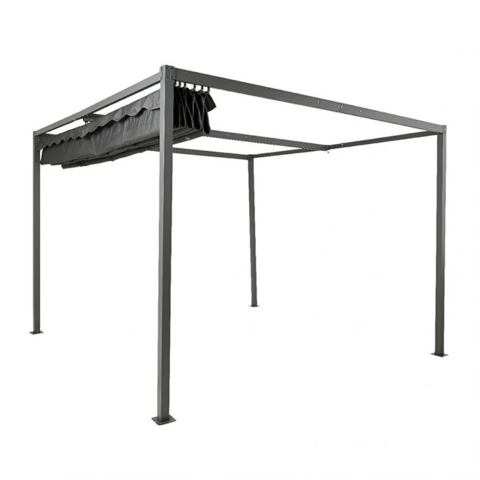 Outdoor Living Pergola aluminium antraciet 3 x 3 m