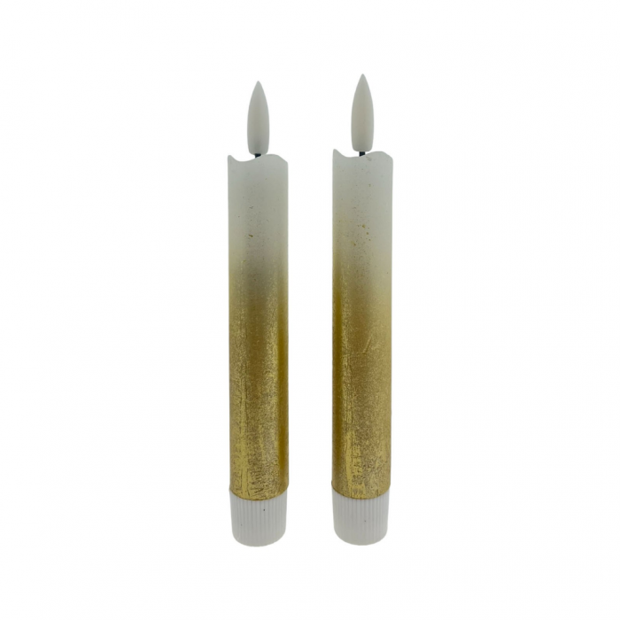 Home Society LED-kaars Goud-wit 16.5 cm 2 stuks main product photo