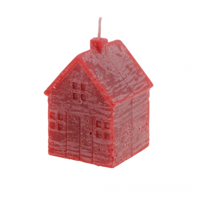 Home Society Kaars Huis S Rood 8.5 cm main product photo