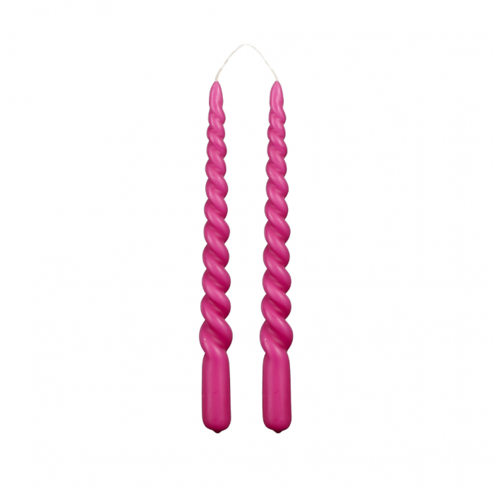 Mica Decorations dinerkaars twist donkerroze 29 cm main product photo