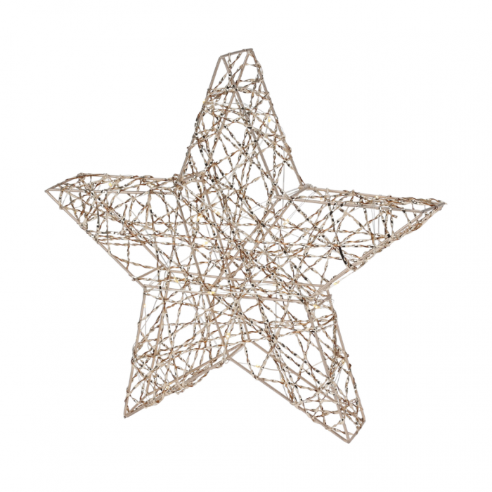 Kerstster goud LED 30 x 30 cm main product photo
