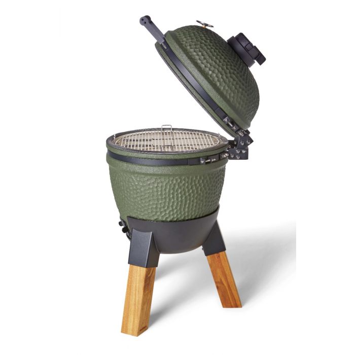 Moddern Kamado met pedestal wood