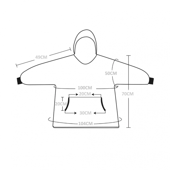Junior Oversized Hoodie Groen