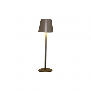 Draadloze Tafellamp Mat Grijs 9 x 27.5 LED Warm Wit Dimbaar