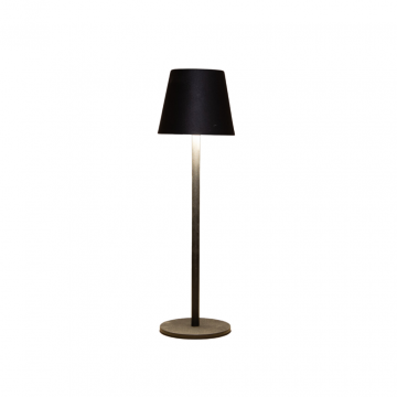 Draadloze Tafellamp Mat Zwart 11 x 36.5 LED Warm Wit Dimbaar