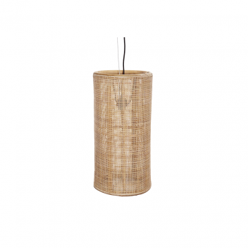 Van der Leeden Hanglamp Bamboe fijn geweven 30x60