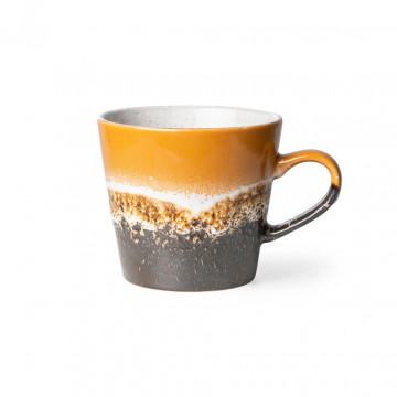 HKliving 70s Ceramics cappuccino mug Fire