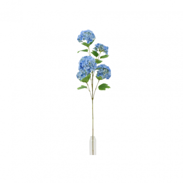 Kunstbloem Hortensia 95 cm blauw