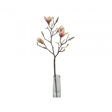 Kunstbloem Magnolia 65 cm roze
