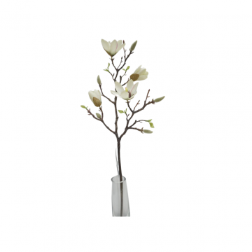 Kunstbloem Magnolia 65 cm wit