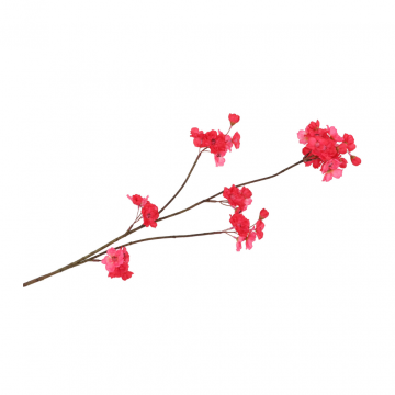 Kunstbloem Zijde Cherry Blossom Rood 85cm