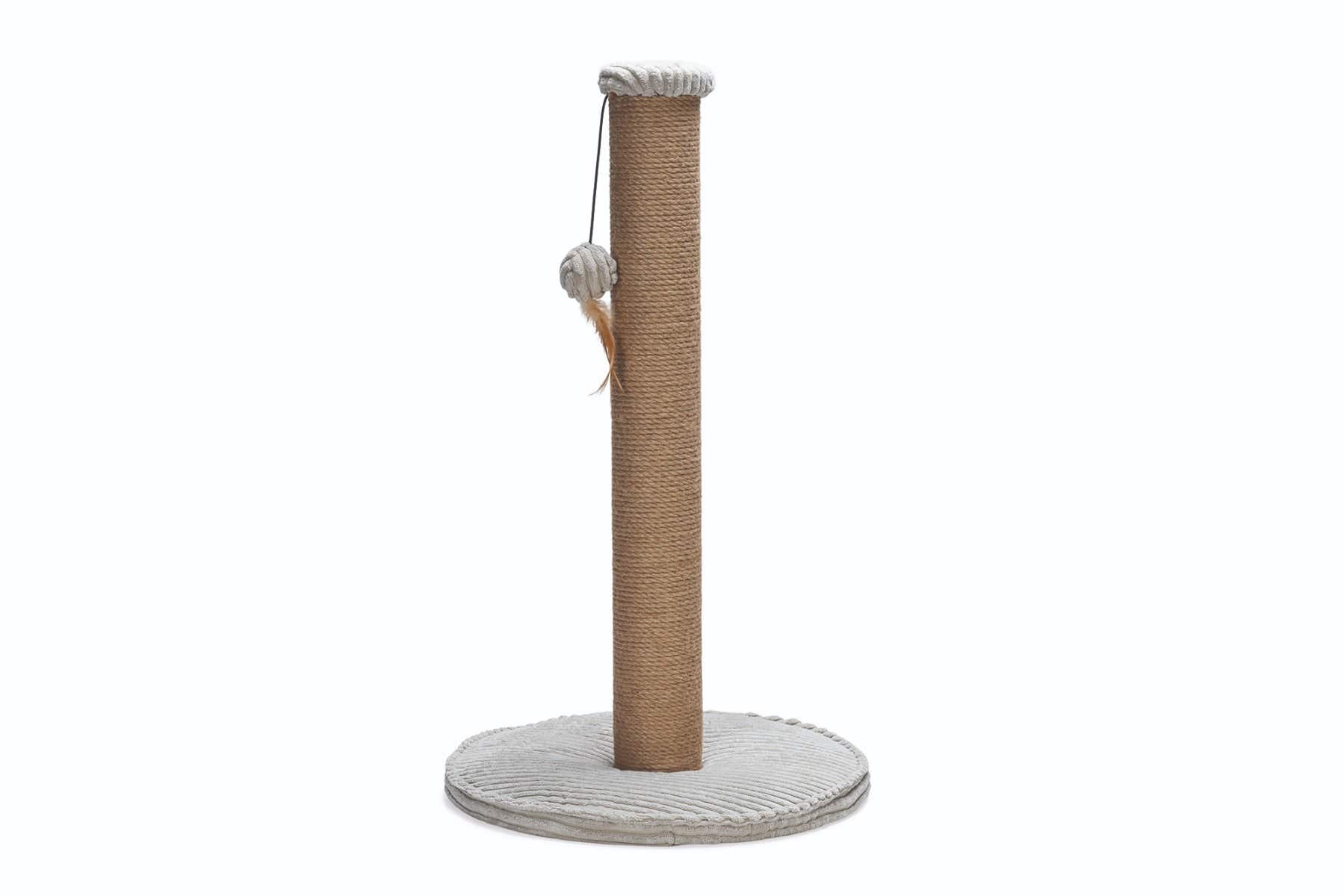 Krabpaal Ribbed Lichtgrijs 41x41x70cm