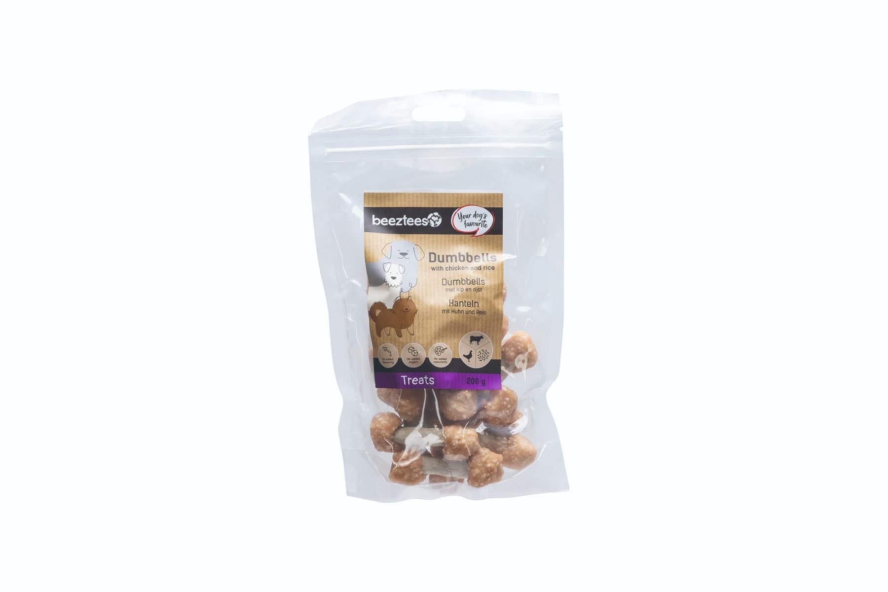 Dumbbells Kip en Rijst 200g